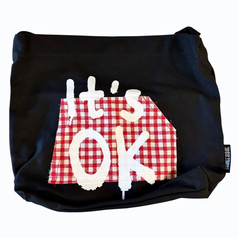 Black‎ Canvas Tote Bag Lightweight Handbag